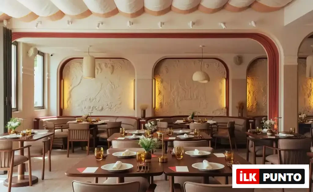 Alaz Restoran iç mekanından bir görüntü.