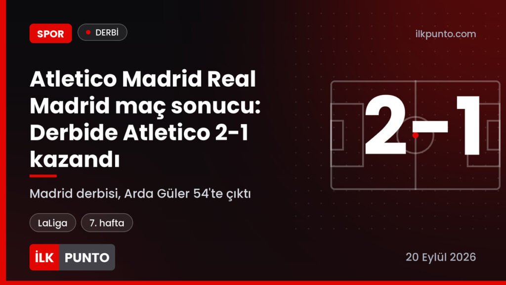 Atletico Madrid Real Madrid maç sonucu 2-1 Madrid derbisi haber görseli