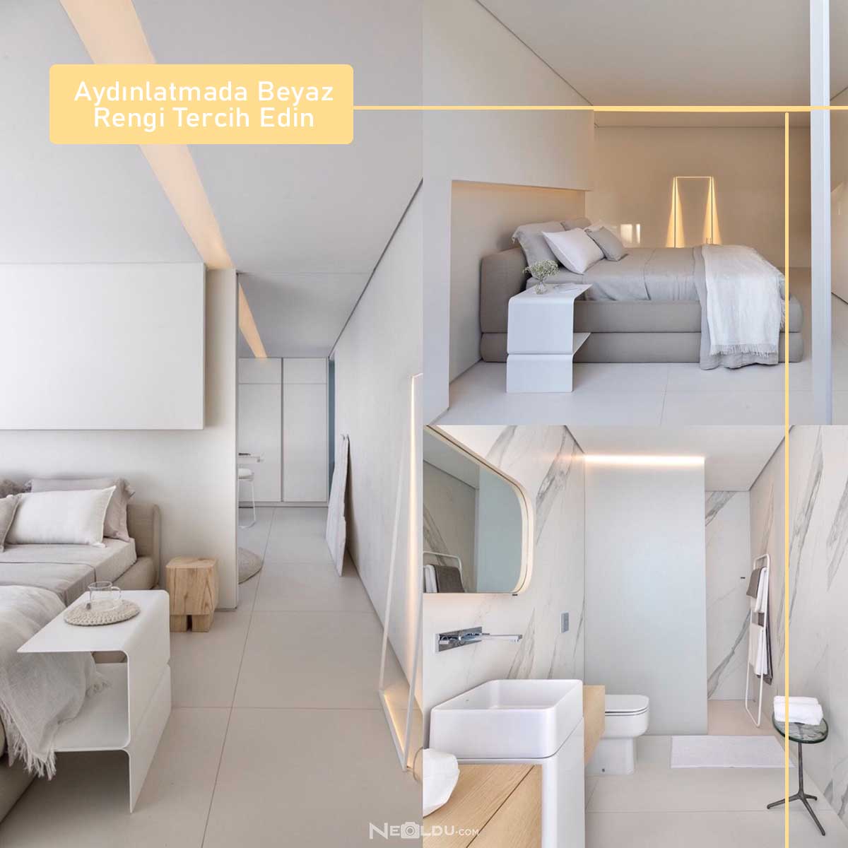 Aydınlatmada Beyaz Rengi Tercih Edin Beyaz Işık Kullanımının Minimalist Etkisi