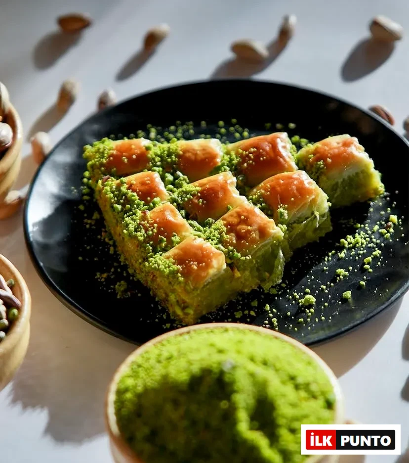 Fıstıkzade fıstıklı kare baklavaları.