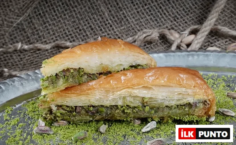 Seç havuç dilim fıstıklı baklava.