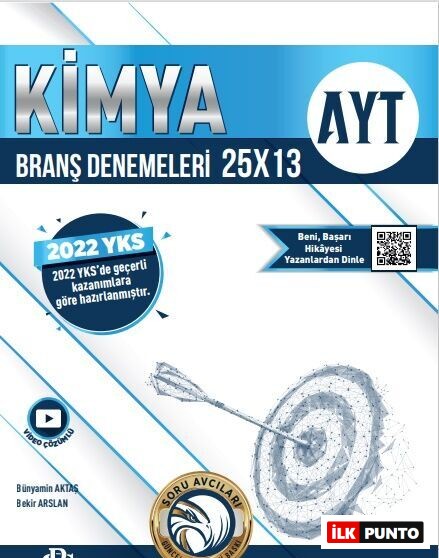 Bilgi Sarmal Yayınları – AYT Kimya Branş Denemeleri