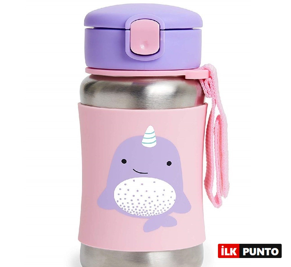 Skip Hop Pipetli Paslanmaz Çelik Suluk