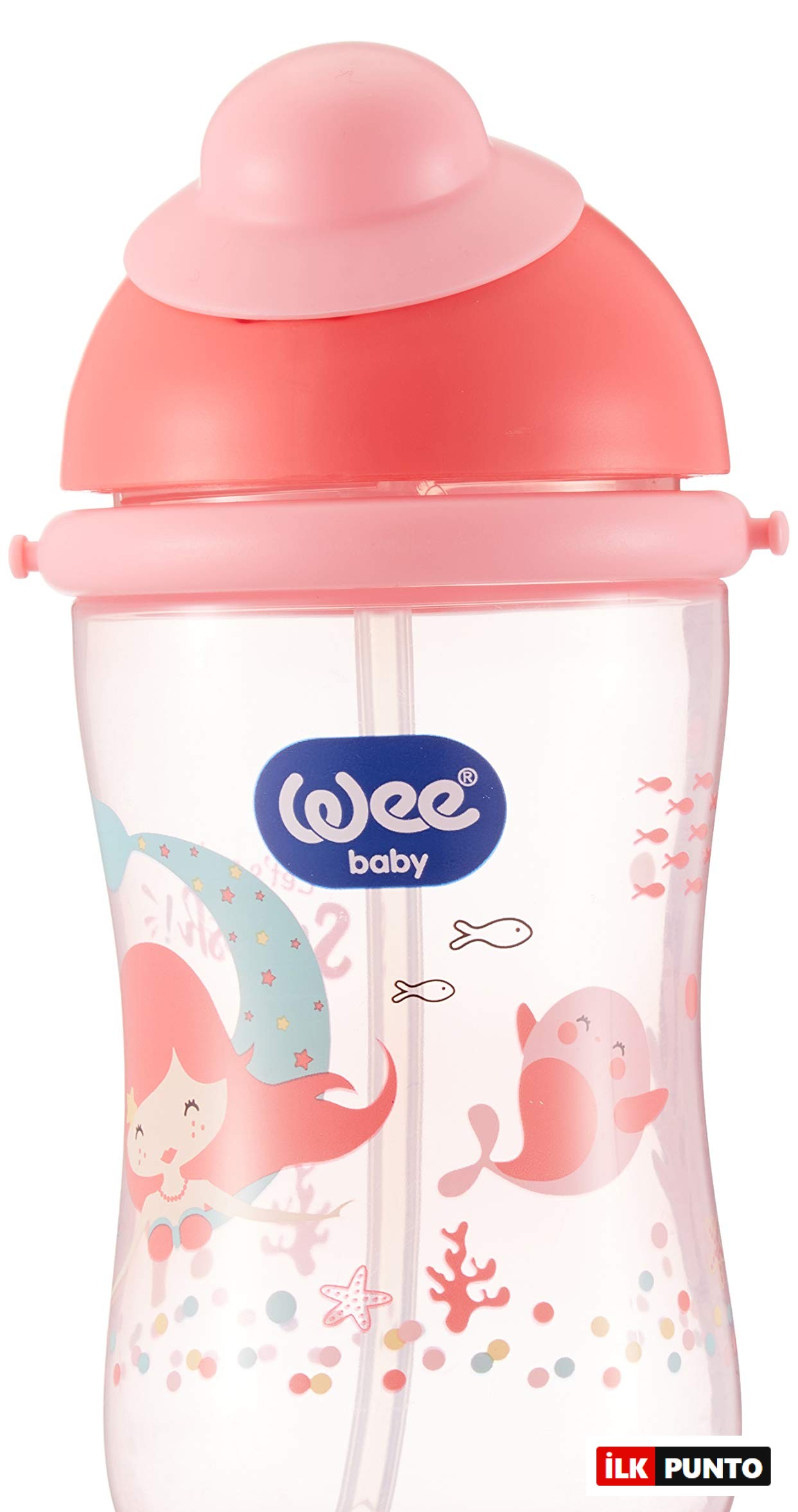 Wee Baby Akıtmaz Suluk Alıştırma Mavi Pipetli Bardak