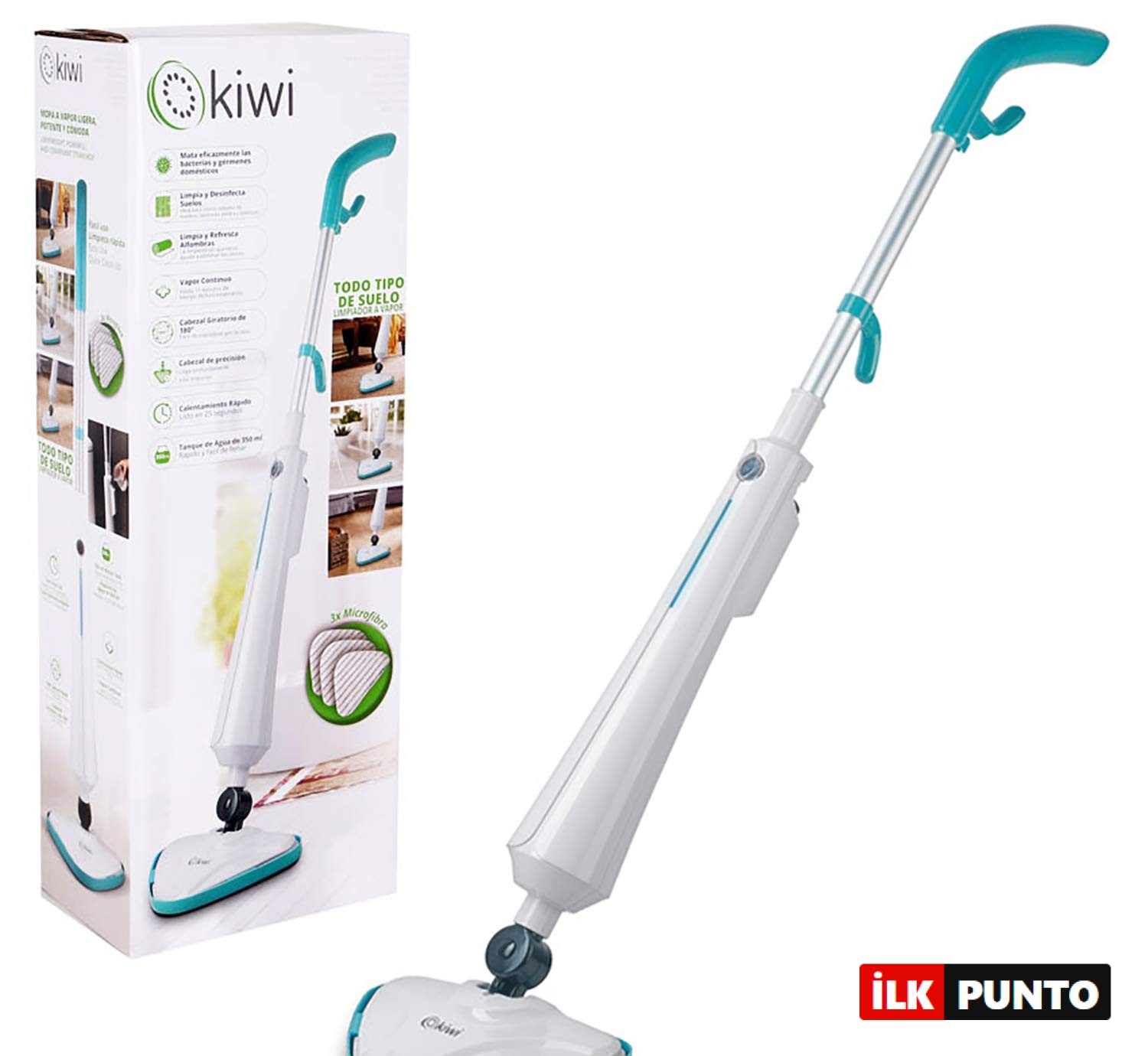 Kiwi KSC-4215 Antibakteriyel Buharlı Temizleyici Mop