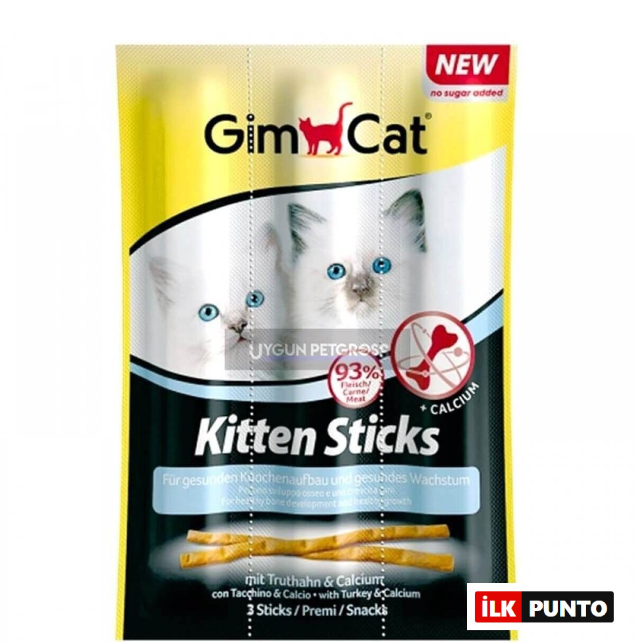 Gimcat Kitten Hindi Etli Sticks Yavru Kedi Ödül Çubukları