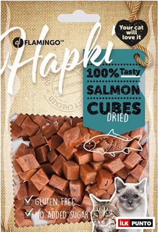 Flamingo Hapki Somonlu Glutensiz Küp Kedi Ödülü