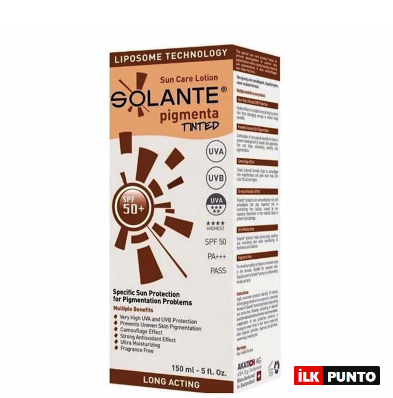 Solante Pigmenta Tinted Sun Care Lotıon Spf 50+