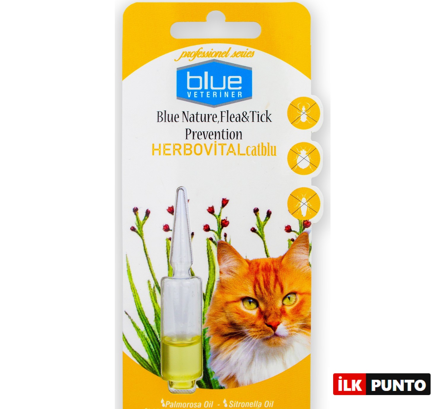 Blue Veteriner Doğal Kedi Dış Parazit Damla
