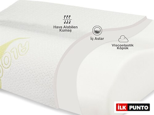 Viscofoam Aloe Vera Yüksek Boyun Destekli Visco Ortopedik Yastık