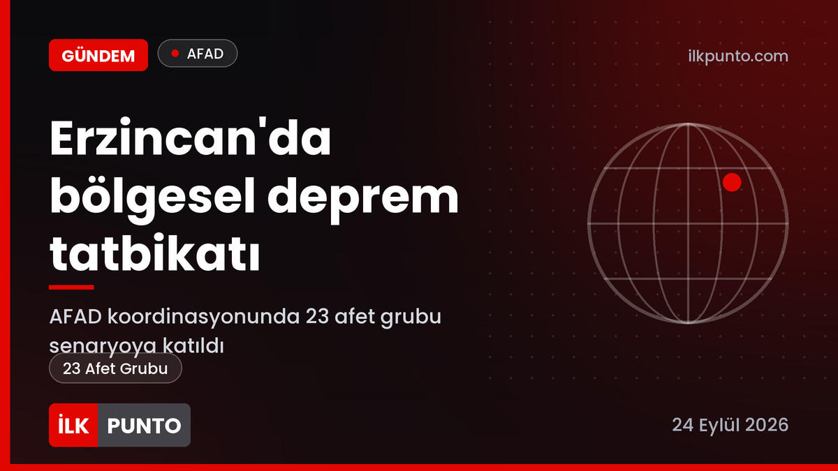 Erzincan'da bölgesel deprem tatbikatı haber görseli