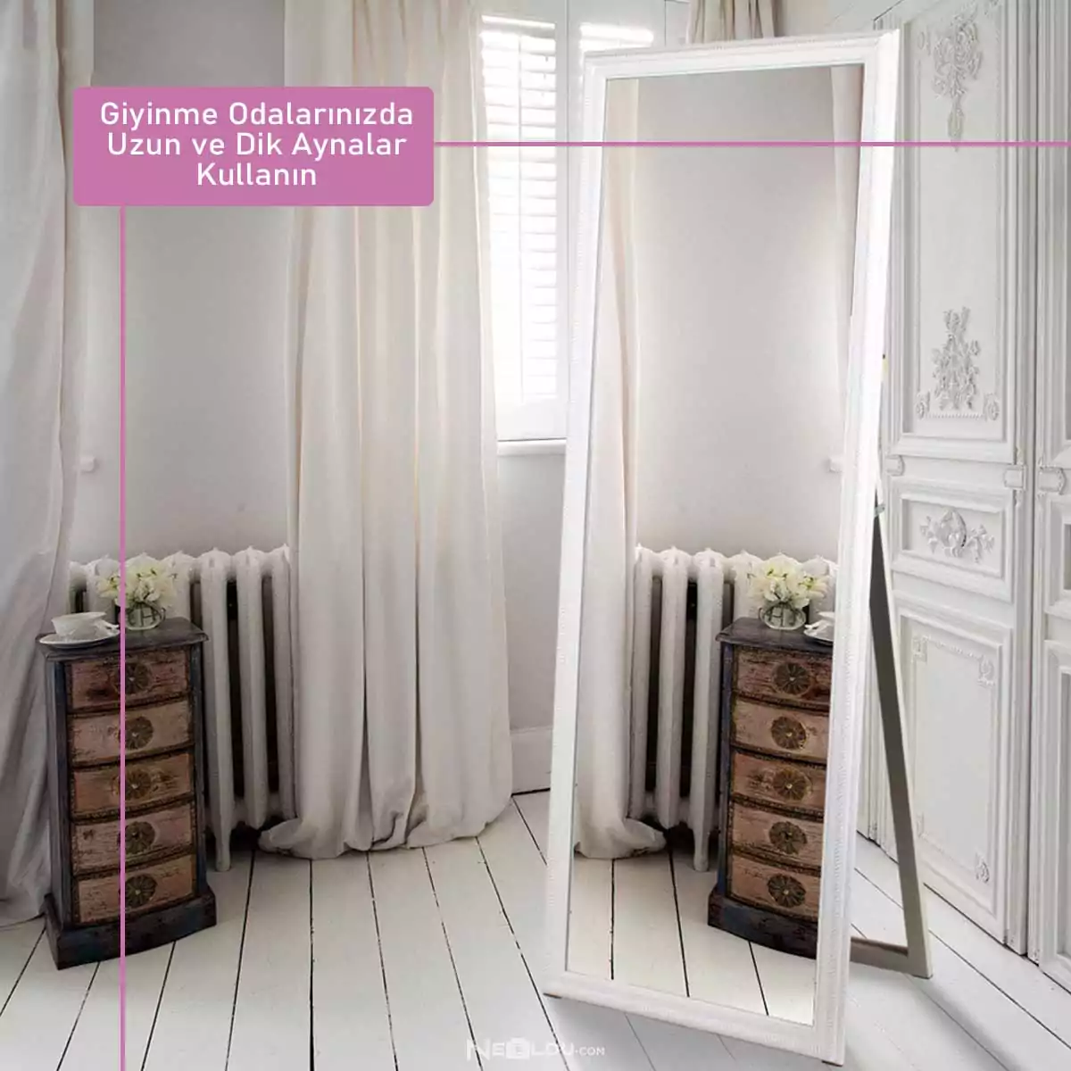 Giyinme Odalarınızda Uzun ve Dik Aynalar Kullanın Giyinme Odası Aynası