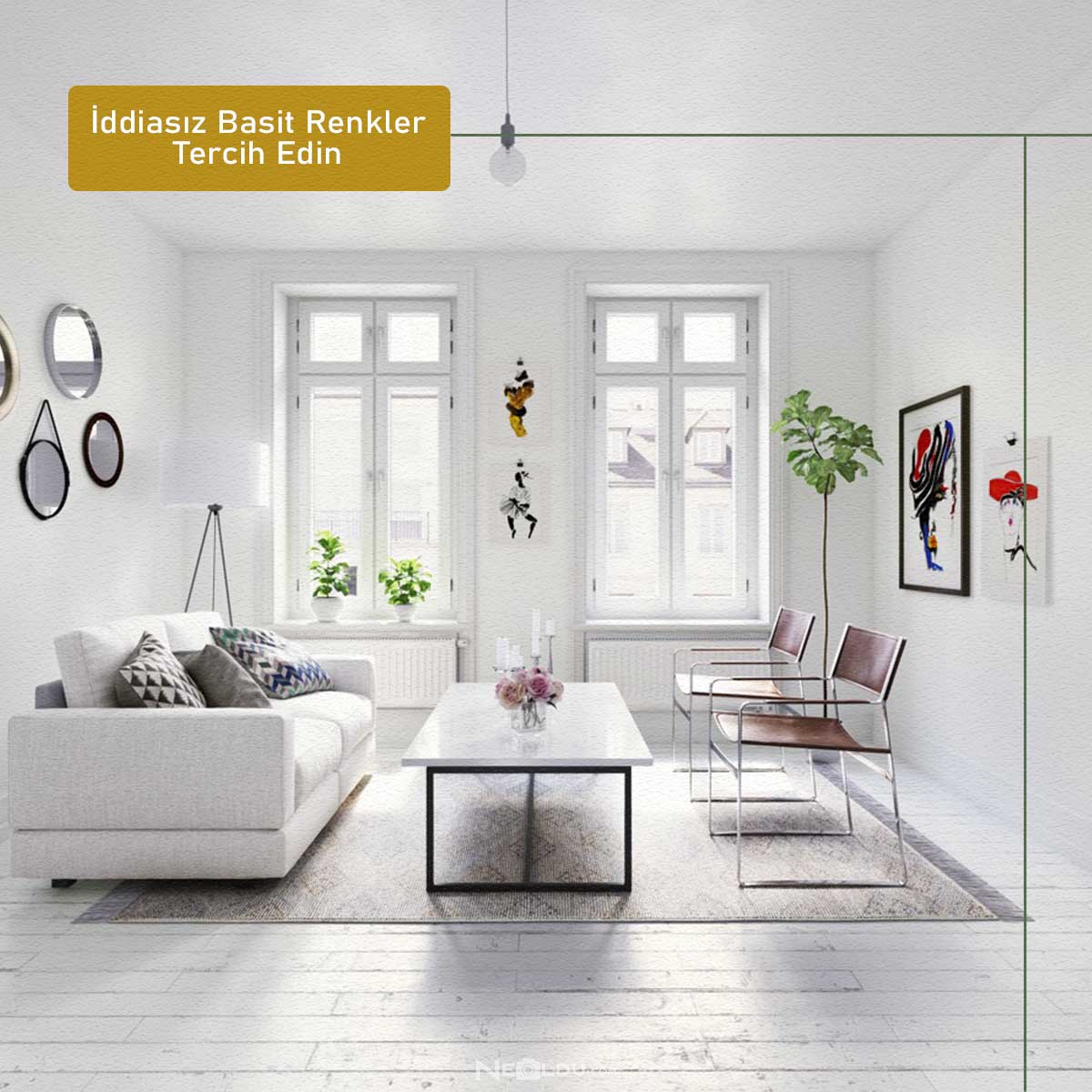 Ev Dekorasyonunda İddiasız Basit Renkler Tercih Edin Sade Renklerde Minimalist Dekorasyon