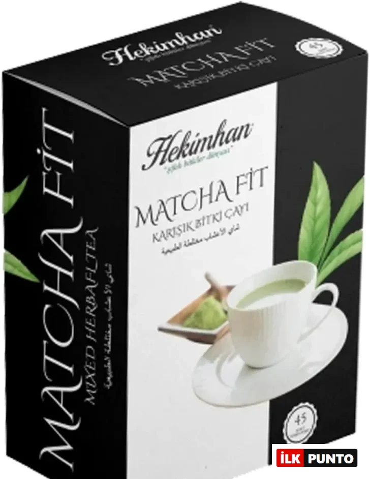 Hekimhan Matcha Fit karışık bitki çayı, matcha ve yeşil çay karışımıyla zindelik vadeden bitkisel içecek.