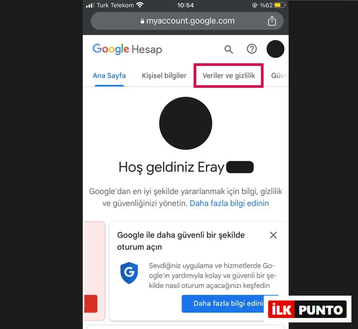 Gmail Hesabı Silme