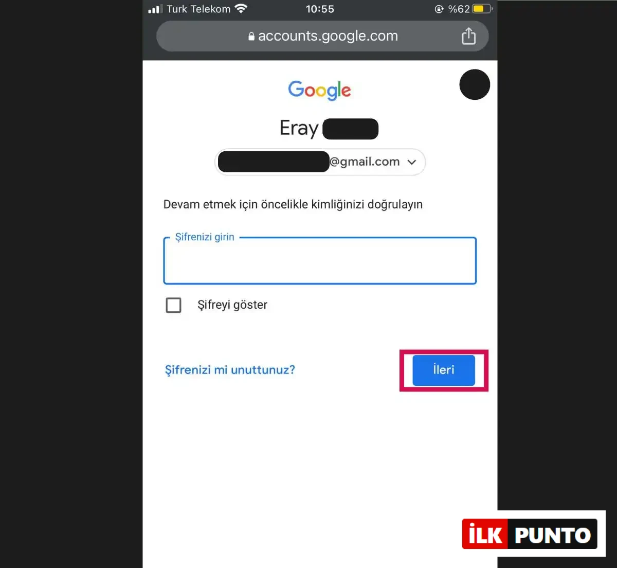Gmail Hesabı Silme
