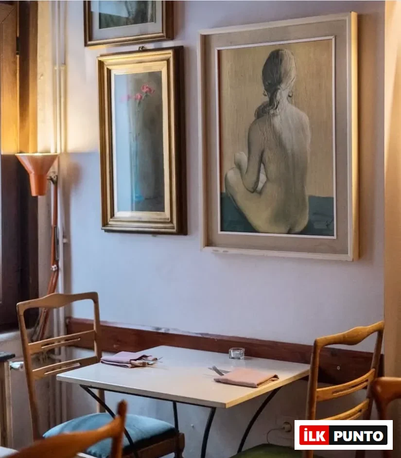 Aida Vino e Cucina’nın modern dokunuşlarla tasarlanmış iç mekanı; Moda’da romantik restoran.