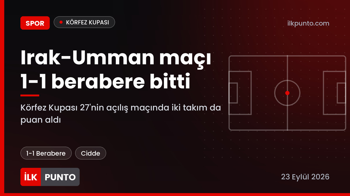 Irak Umman maçı haber görseli