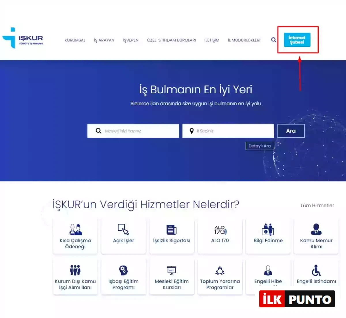 İŞKUR işveren giriş ekranı