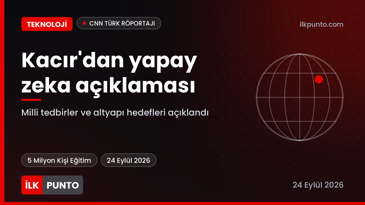 Kacır'dan yapay zeka açıklaması haber görseli