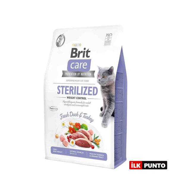 Brit Care Tahılsız Ördek ve Hindi Etli Kısırlaştırılmış Diyet Yetişkin Kedi Maması