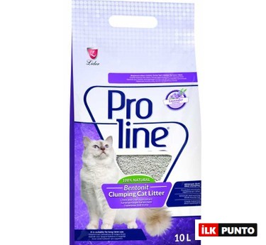 Proline Lavanta Kokulu İnce Taneli Topaklaşan Bentonit Kedi Kumu