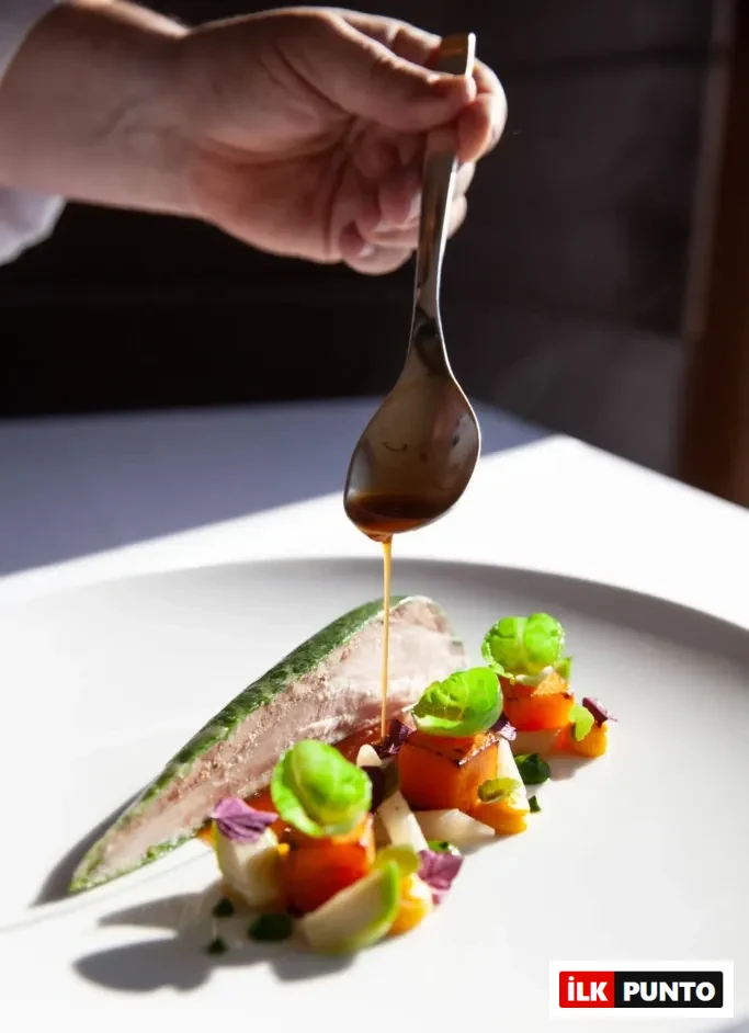 Fine dining ve rengârenk bir balık sunumu