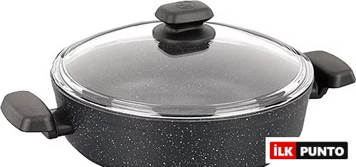 Korkmaz Ornella 28 CM Granit Pilav Tenceresi