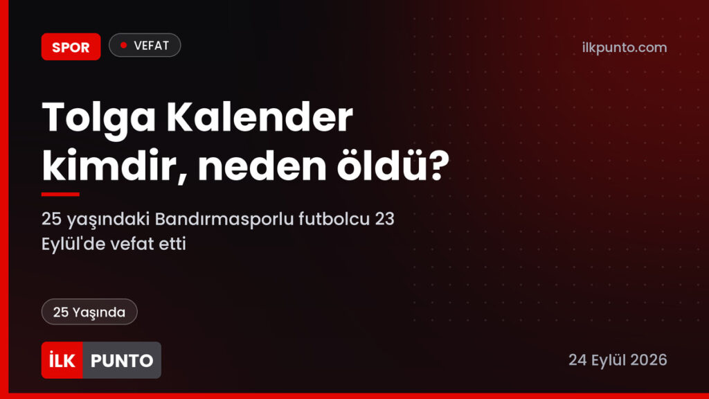 Tolga Kalender haber görseli