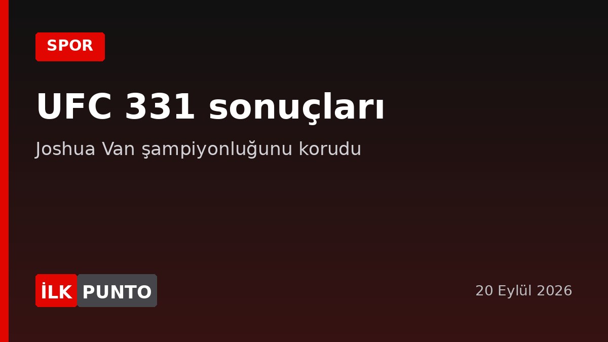 UFC 331 sonuçları haber görseli